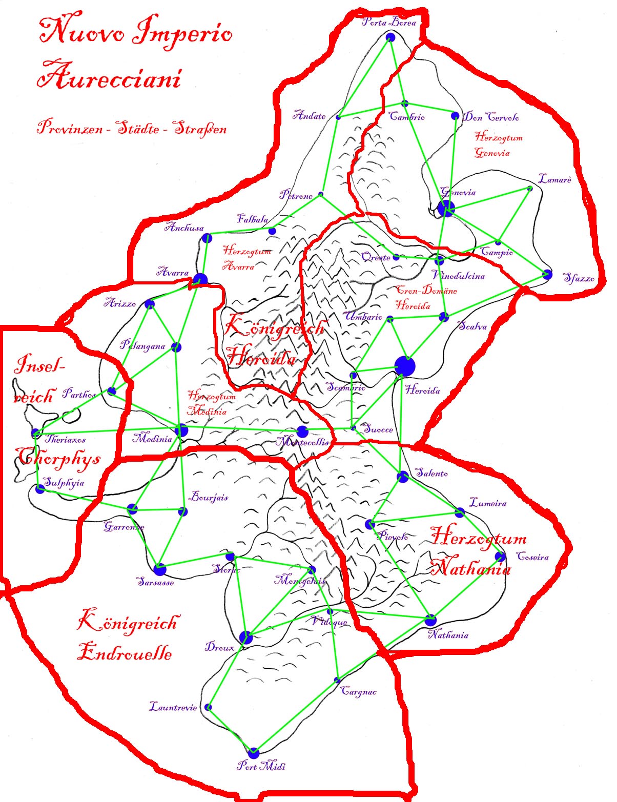 Karte Auretianien Provinzen-Städte-Straßen small.jpg