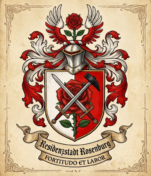 Datei:Wappen Residenzstadt Rosenburg.png